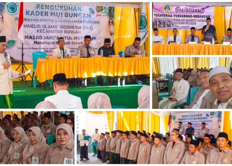 Full Manfaat !! MUI Kecamatan Bungah Gelar Pengukuhan, Pembinaan Khotib, dan Penyuluhan Narkoba
