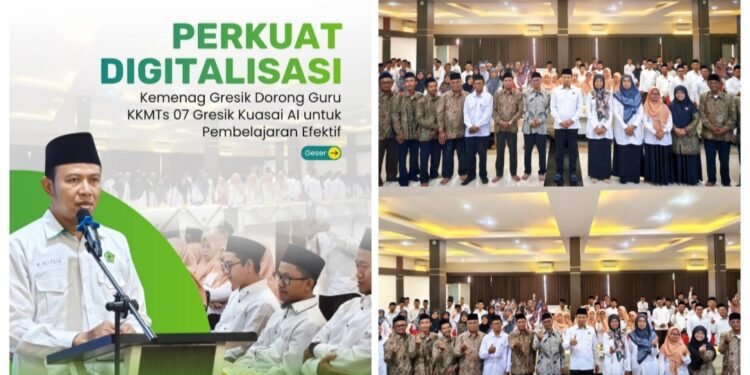Kemenag Gresik Gembleng Ratusan Guru MTs Penguatan Digital di Ponpes Qomaruddin Bungah