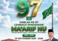 Kepala Dinas Pendidikan Gresik Ucapkan Selamat & Sukses Harlah ke-97 LP Ma’arif NU “Menginspirasi Negeri, Membangun Peradaban”