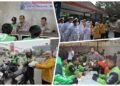 Mugeb dan Satlantas Polres Gresik Adakan Mugeb Charity untuk Pengemudi Ojol di SPBU