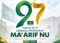 Cabang Dinas Pendidikan Wilayah Kabupaten Gresik Ucapkan Selamat & Sukses Harlah ke-97 LP Ma’arif NU