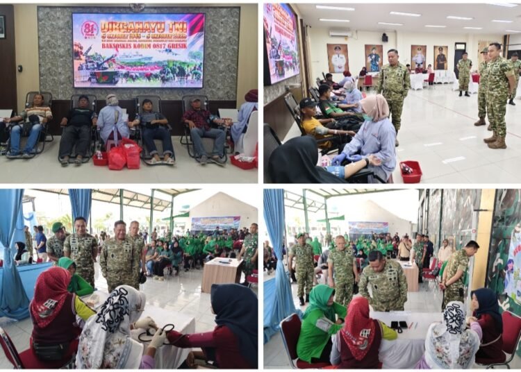 HUT ke-81 TNI, Kodim 0817/Gresik Gelar Bhakti Sosial untuk Masyarakat