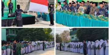 Khidmat !! LP Ma’arif NU Dukun Gelar Upacara Harlah ke-97 Tahun Pengabdian Pendidikan untuk Umat