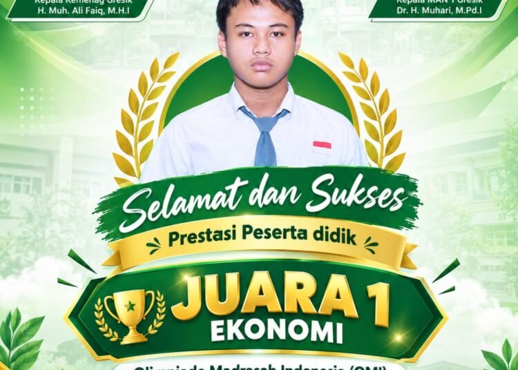 Prabu MAN 1 Gresik Sukses Sabet Juara 1 Olimpiade Madrasah Indonesia 2026