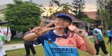 Membanggakan! Asysyabiyah Shahi Naura Fumi Rist, Murid UPT SMPN 4 Gresik, Raih Juara 3 Bersama di Kejurprov II Woodball Jawa Timur 2026