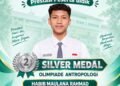 Habib MAN 1 Gresik Raih Silver Medali Olimpiade Antropologi Tingkat Nasional