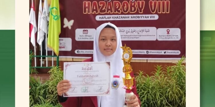 Fatihatuz Zahrah MAN 2 Gresik Ukir Prestasi Gemilang di Haflah Khazanah ‘Arobiyyah VIII di UIN Ponorogo
