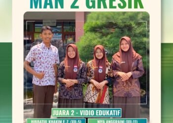 Kreativitas Konten Edukatif! Kolaborasi Siswa MAN 2 Gresik Raih Juara 2 Lomba Video Tingkat Nasional 