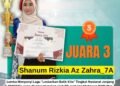 Shanum Rizkia Az Zahra MTsN Gresik Raih Juara 3 Nasional Lomba Menyanyi “Lestarikan Batik Kita”