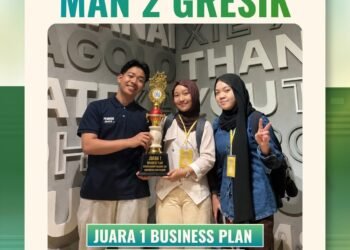 Tim MAN 2 Gresik Sukses Raih Juara 1 di Ajang Bergengsi Lomba Bisnis Plan Tingkat Nasional 