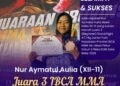 Prestasi Membanggakan !! Nur Aymatul Aulia Siswi MAN 1 Gresik Sabet Juara 3 IBC MMA se-Jawa Timur