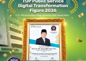 Menag RI Raih Penghargaan TOP Public Service Digital Transformation Figure 2026