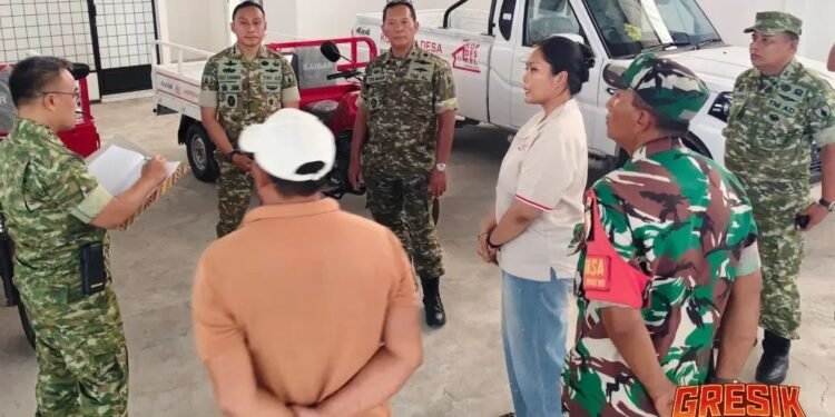 Dandim Dampingi Tim Mabesad Verifikasi KDKMP di Gresik, Dorong Penguatan Ekonomi Desa