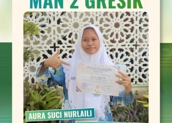Siswi MAN 2 Gresik Aura Suci Nurlaili Ukir Prestasi Gemilang di English Festival of Championship V UINSATU Tulungagung