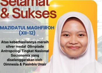 Siswi MAN 1 Gresik Mazidatul Maghfiroh Sukses Raih Medali Silver Olimpiade Antropologi Tingkat Nasional
