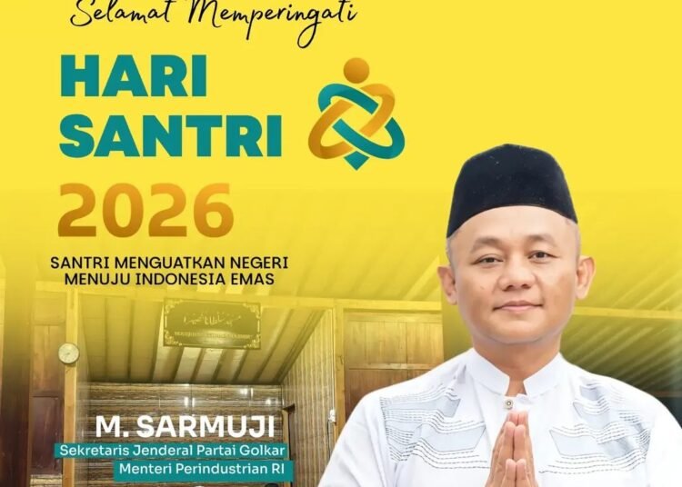 Menteri Perindustrian RI M Sarmuji Ucapkan Selamat Hari Santri Nasional 2026: Jangan Buang Waktu, Para Santri Harus Cepat Bertransformasi 