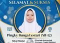 PINGKY BUNGA LESTARI MAN 1 Gresik PERSEMBAHKAN SILVER MEDALI OLIMPIADE ANTROPOLOGI TINGKAT NASIONAL