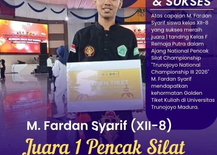 Luar Biasa! M. Fardan Syarif Sabet Juara 1 Pencak Silat Nasional Sekaligus Raih Golden Tiket Kuliah!