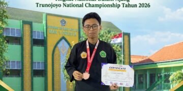 Siswa MAN 1 Gresik M. Fachri Atharrayhan Sabet Juara 3 Pencak Silat Tingkat Nasional
