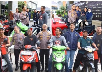 Lima Korban Curanmor Bersyukur Motornya Kembali lagi: Terima Kasih Pak Kapolres Gresik