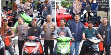 Lima Korban Curanmor Bersyukur Motornya Kembali lagi: Terima Kasih Pak Kapolres Gresik