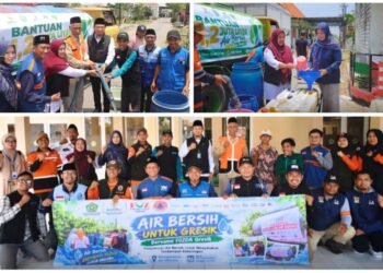 Sinergi Kebaikan !! Kemenag Bersama Baznas dan Forum Zakat Gresik Salurkan Air Bersih untuk Ratusan Warga Desa Sirnoboyo Benjeng