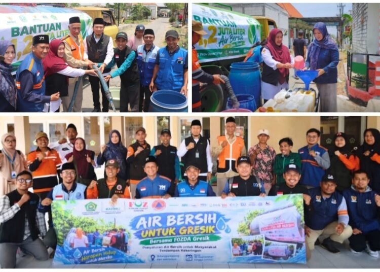 Sinergi Kebaikan !! Kemenag Bersama Baznas dan Forum Zakat Gresik Salurkan Air Bersih untuk Ratusan Warga Desa Sirnoboyo Benjeng