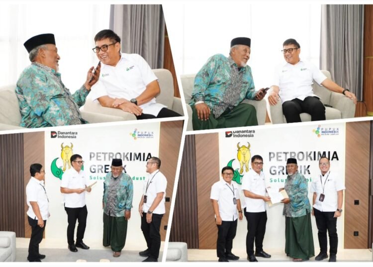 Perkuat Sinergi Eratkan Silaturahmi Dirut Petrokimia Gresik Bersama Ketua Umum MUI Gresik
