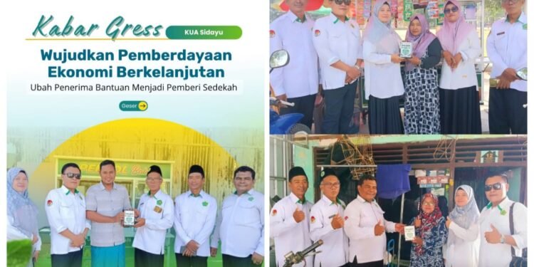 KUA Sidayu Wujudkan Pemberdayaan Ekonomi Berkelanjutan: Ubah Penerima Bantuan Menjadi Pemberi Sedekah