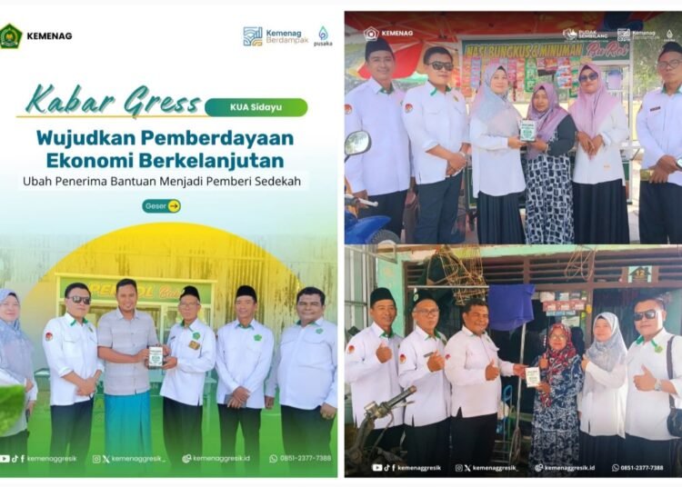 KUA Sidayu Wujudkan Pemberdayaan Ekonomi Berkelanjutan: Ubah Penerima Bantuan Menjadi Pemberi Sedekah