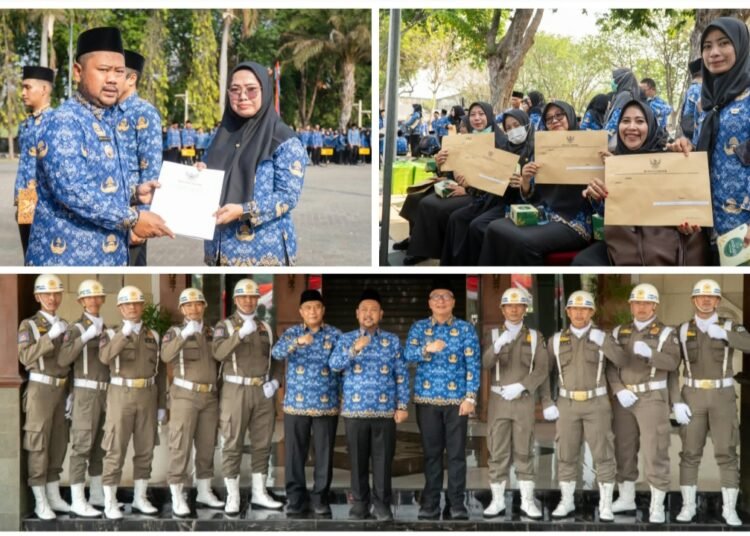 Bupati Gresik Serahkan SK PPPK Paruh Waktu di Momen Peringatan HUT ke-81 Provinsi Jawa Timur