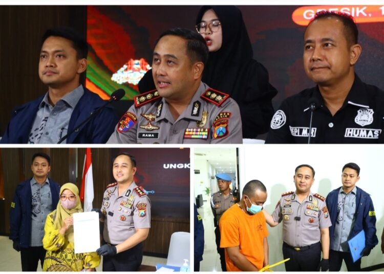 Satreskrim Polres Gresik Gerak Cepat Tangkap DC Pinjol Ancam Warga: Uang Korban Langsung Dikembalikan