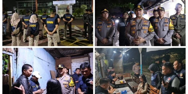 Selamatkan Kota Santri! Kapolres Gresik Turun Langsung Pimpin Operasi Gabungan Miras dan Narkoba