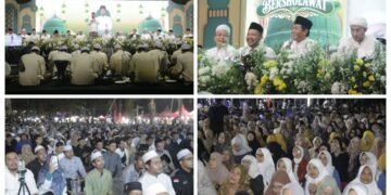 Ribuan Jamaah Khidmat Ikuti Gresik Bersholawat, Bupati Gus Yani Ajak Masyarakat Perkuat Doa dan Kebersamaan