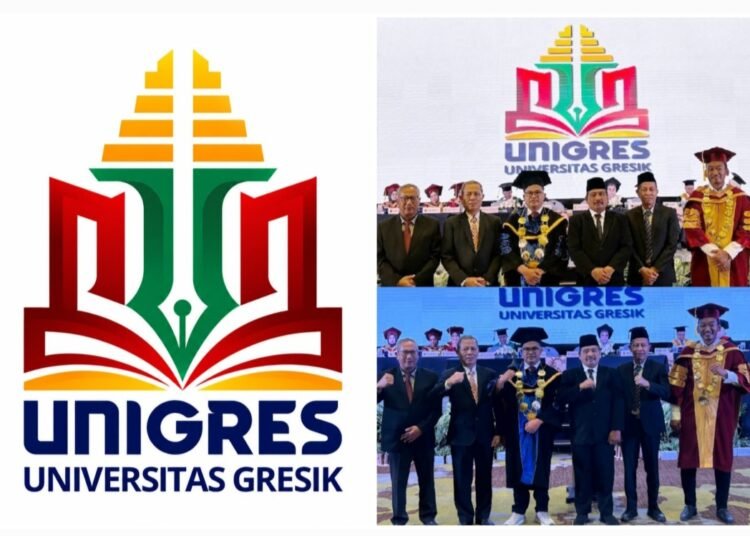 Universitas Gresik Resmi Launching Logo Baru di Momentum Wisuda Sarjana ke-XXXV dan Pascasarjana ke-XVI