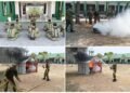 Prajurit Kodim 0817/Gresik Digembleng Penanganan Kondisi Darurat Gudang Munisi dan Bahan Peledak 