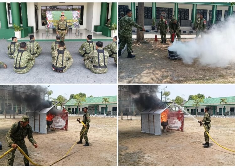Prajurit Kodim 0817/Gresik Digembleng Penanganan Kondisi Darurat Gudang Munisi dan Bahan Peledak