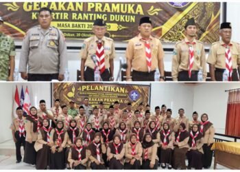 Pelantikan Pengurus Kwartir Ranting Pramuka Dukun Masa Bakti 2026-2029 Berlangsung Khidmat
