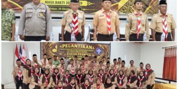 Pelantikan Pengurus Kwartir Ranting Pramuka Dukun Masa Bakti 2026-2029 Berlangsung Khidmat