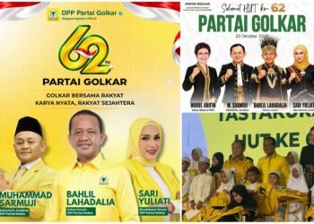 Selamat HUT ke-62 Partai Golkar: Bersama Rakyat, Karya Nyata, Rakyat Sejahtera !!