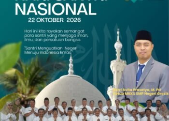 Keluarga Besar MKKS SMP Negeri Gresik Ucapkan Selamat Hari Santri Nasional 2026
