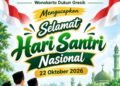 Keluarga Besar SMK Bumi Aswaja Wonokerto Dukun Gresik Ucapkan Selamat Hari Santri Nasional 2026