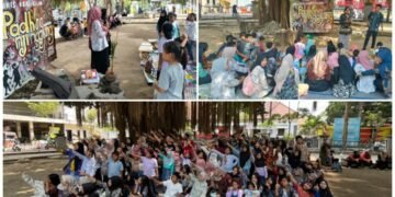 PEMBINAAN 2 SHAF: Di Kegiatan Bermain dan Belajar Padhang Njingglang di Alun-Alun Tulungagung