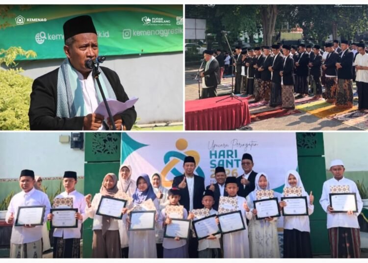 Kemenag Gresik Gelar Salat Istisqa dan Apresiasi Santri di Momen HSN 2026