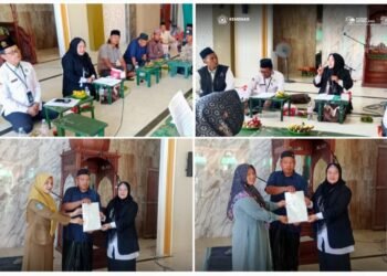 PPAIW Kemenag Gresik Nelly Afroh Sukses Proses Akta lkrar Wakaf 9 Bidang Tanah Sawah Seluas 26.469m² di Duduksampeyan