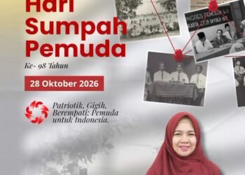 Sumpah Pemuda ke-98, Anggota DPRD Gresik Elvita Yuliati, S.P.: “Patriotik, Gigih, Berempati: Pemuda untuk Indonesia”