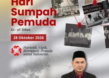 Ketua Fraksi PDI Perjuangan DPRD Gresik Dimaz Fahturachman, S.T Ucapkan Selamat Hari Sumpah Pemuda ke-98