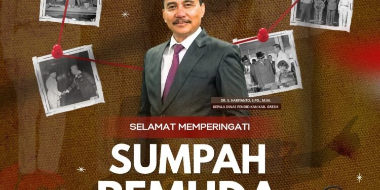 Kadispendik Gresik Ucapkan Selamat Hari Sumpah Pemuda: “Patriotik, Gigih, Berempati: Pemuda untuk Indonesia”