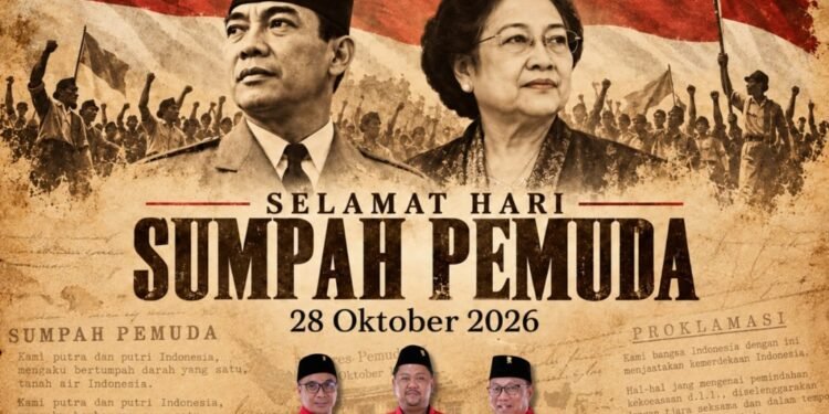 Keluarga Besar DPC PDI Perjuangan Gresik Ucapkan Selamat Hari Sumpah Pemuda 2026