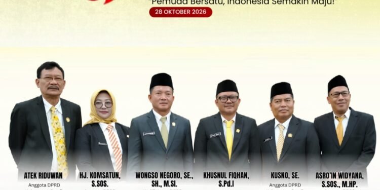 Fraksi Partai Golkar DPRD Gresik Ucapkan Selamat Hari Sumpah Pemuda ke-98